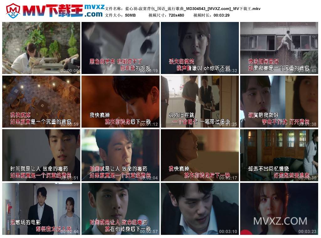 蓝心羽-寂寞背包_国语_流行歌曲_MD304543
